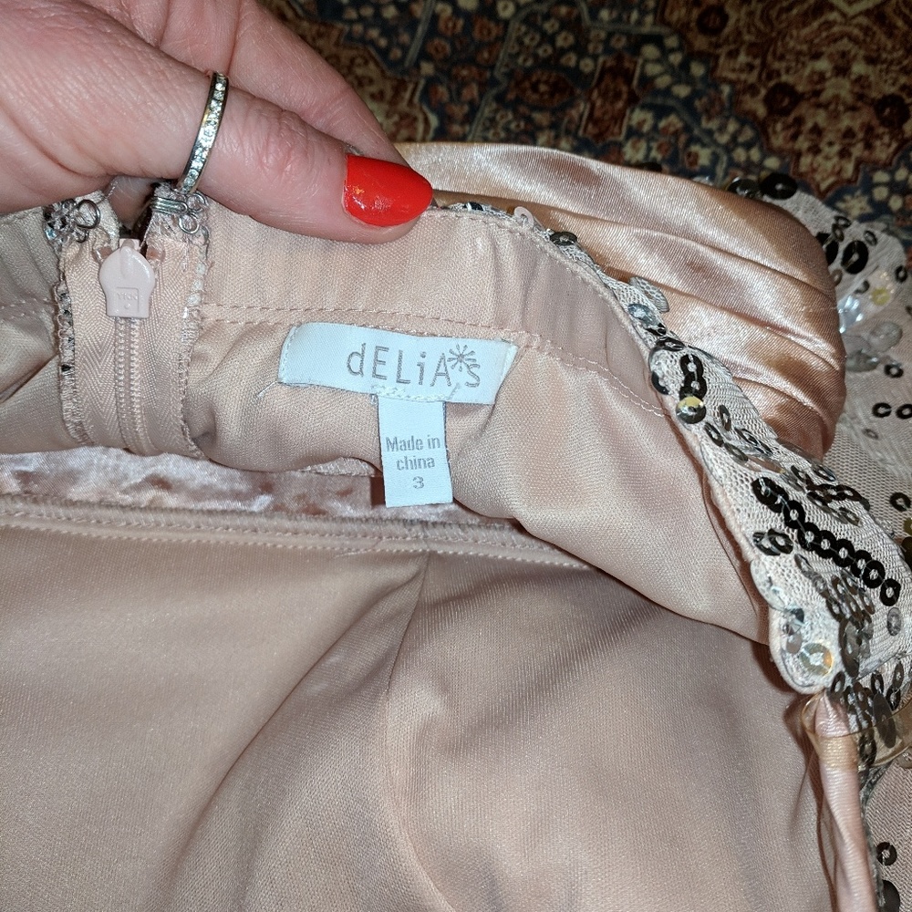Delia's high low light pink prom dress